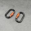 Mehrfarbige D-Form Schlüsselhaken Aluminium Klettern Sicherheitsverschluss Bergsteigen Schutzausrüstung