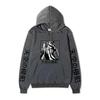 High-Rise Invasion Sniper Mask Hoodie Unisex Fleece Sweatshirt Japanese Vertical Text Black White Manga Anime Pullover