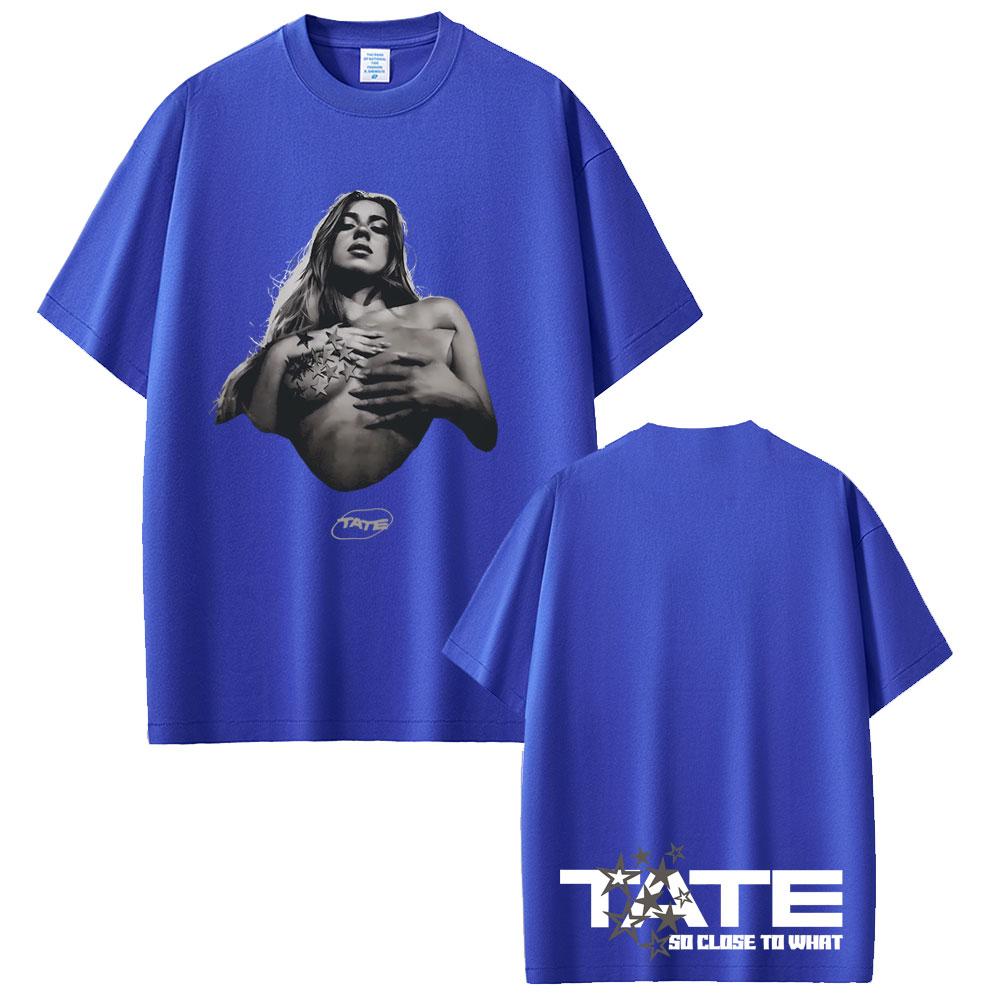 Tate Mcrae Graphic Tshirts Music Album So Close To What Miss Possessive World Tour 2025 T Shirts Unisex Women Fashion Trend Tshirt