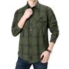 2026 Men's Plus Size Loose Plaid Cotton Short Sleeve Shirt - Casual & Lightweight