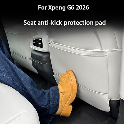 Leather Seat Back Anti-kick Pad Protection Mats for Xiaopeng Xpeng G6 2026 Interior Accessories
