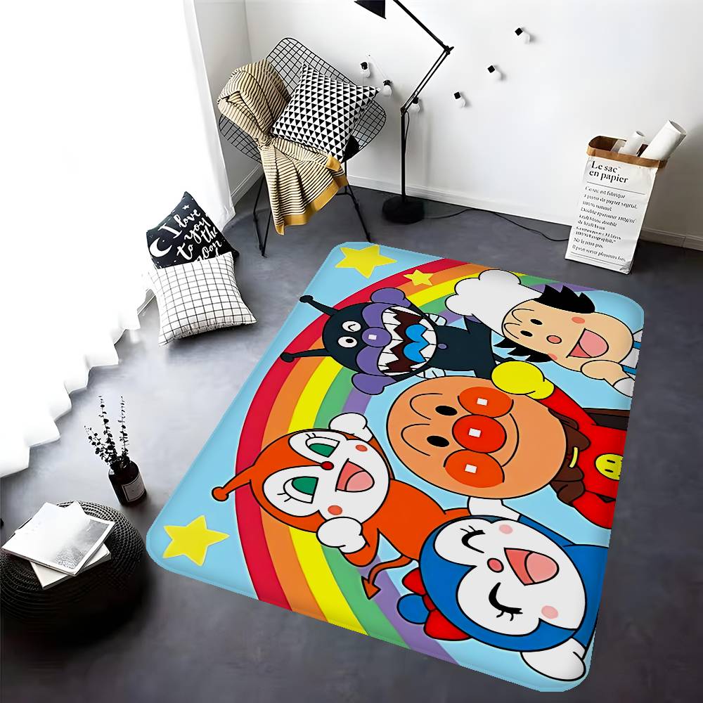 Anime Anpanman Movie Bathroom Mat Kids Room Bedroom Decoration Balcony Anti Slip Doormat Living Room Welcome Rug