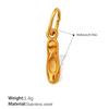 Gold Shoe Bag Clothing Modeling Versatile Pendant, Exquisite Three-Dimensional Design Personalized Diy Jewelry Accessories