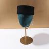 Women British Retro Wool Felt Beret Hard Concave Top Elegant Mini Hat For Formal Wedding Party Garment Accessory