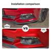Car Front Fog Light Decoration Cover Trim for Ford Mustang 2015-17 Carbon Fiber