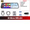 Acceo 4K Mirror Dash Cam Wireless CarPlay Android Auto Optional 1080P Rearview Camera 24H Parking Mode Loop Recording Car Camera