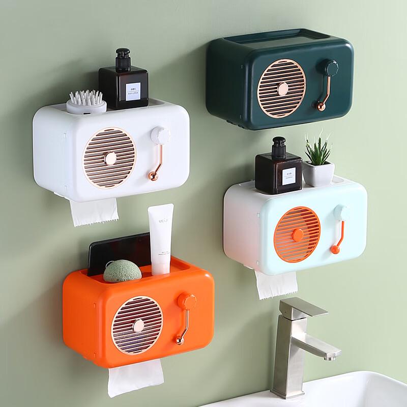 Minimalist Wall-Mounted Waterproof Bathroom Tissue Box