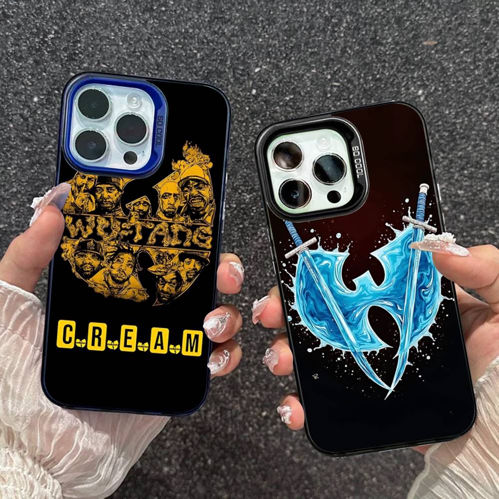 W-wu T-tang Clan Hip-hop Music Group Phone Case For IPhone 16 15 14 13 12 11 Pro Max 17 Plus Colorful Cover