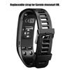 Ersatz Silikon Sport Armband Handschlaufe Armband für Garmin Vivosmart HR (Schwarz)