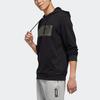 Adidas Sweatshirts Men's Black Hooded Moderate Regular FM6251
