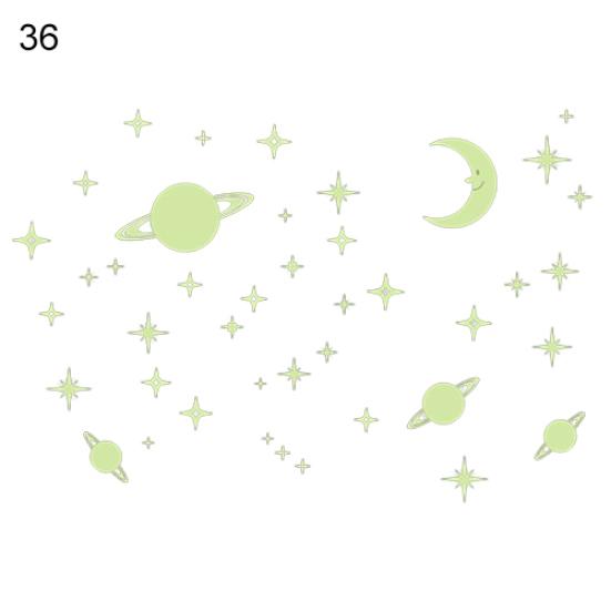 

DIY звезды Эйфелева башня светятся в темноте наклейки на стену флуоресцентные светящиеся наклейки 36