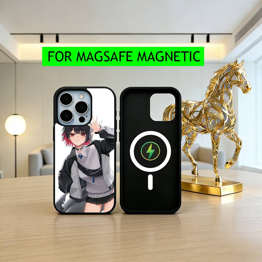

E-Ellen Joe Zenless Zone Zero Phone Case For iPhone17,16,15,14,13,12,11 Plus,Pro Magnetic For Magsafe Wireless Charging iPhone13PROMAX