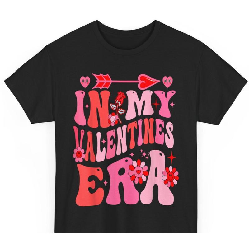 

Colorful Valentine s Day Love is in the Air and it s Groovy Unisex Cotton Tee 5XL різнокольоровий