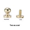 20set Brass Rivets Abrasion Resistance Imitation Gold Luggage Hardware Accessories for Craft Enthusiasts