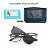 6 In 1 Custom Polarized Optical Magnetic Sunglasses Clip Magnet Clip On Sunglasses Glasses Frame Spring Hinge