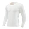 Mens Quick-Dry Compression Long Sleeve Cycling Jersey Breathable Athletic Base Layer Running Gym Basketball Training