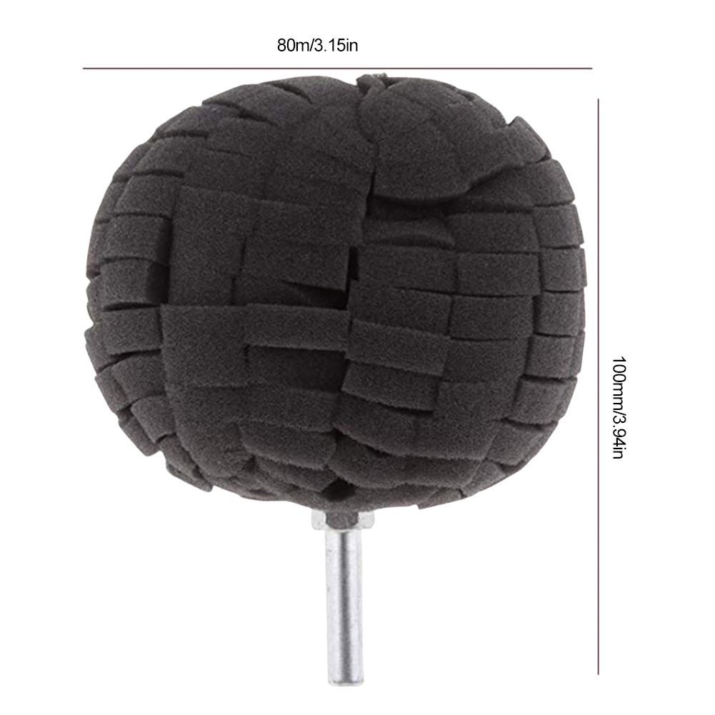 Auto Wheel Used For Electric Drill Burnishing Ball Detailed Scratch Polishing Cone Set Car Hub Buffing Sponge Car Beauty Tool