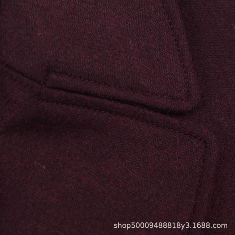 Womens Oversized Long Wool Blend Coat Streetwear Style Loose Fit Winter Outerwear