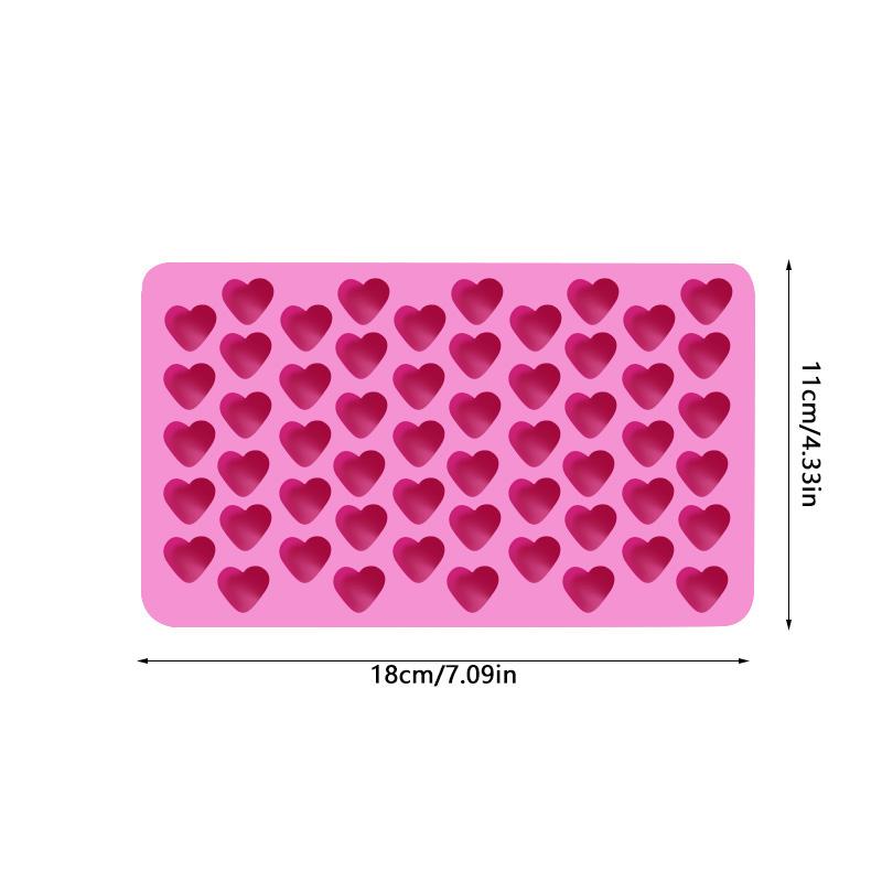 Heart Silicone Molds DIY Chocolate Cookie Baking Mold Ice Cube Making Tools Wedding Birthday Party Cake DIY Decoration Supplies