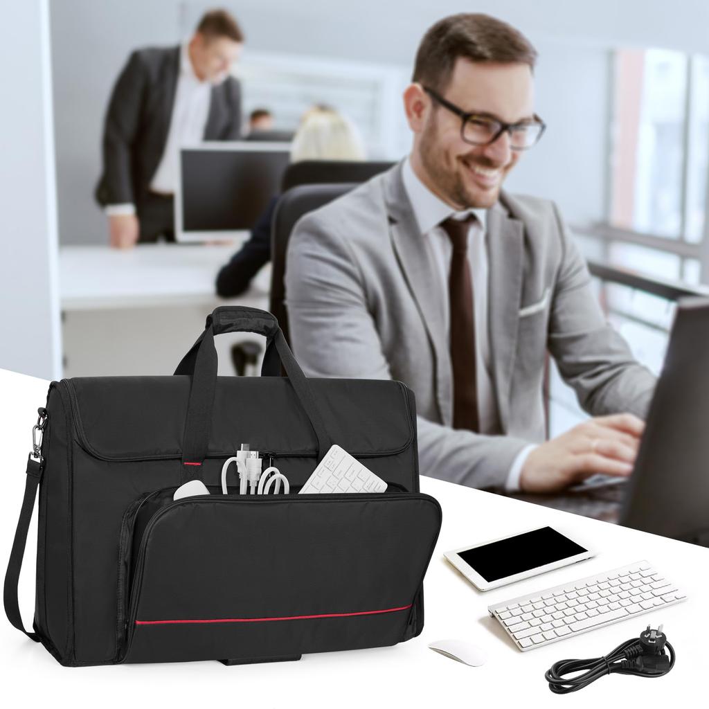 Trunab LCD Carrying Bag for 24 Inches with Wheels LCD Display Carrying Bag Holds 2 Monitor Bags