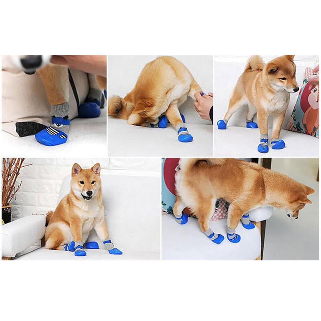 Waterproof Dog Socks Non-slip Dog Shoes Pet Outdoor Shoes Pet Dog Socks Anti-dirty Pet Shoes