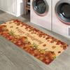 Fall Thanksgiving Pumpkin Maple Leaf Kitchen Mat Entrance Doormat Decor Non-Slip Corridor Balcony Rugs Bathroom Foot Mat Decor