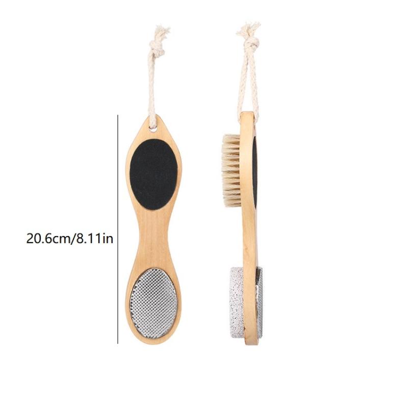 1/2Pcs 4-In-1 Foot File Callus Remover Foot Care Tool Foot Pumice Stone Dead Skin Remover Brush Cuticles Nails