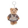 Cute Cartoon Wear Clothes Bear Rabbit Plush Toy Stuffed Doll Pendant Keychain Backpack Hanging Decoration Couple Gifts