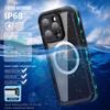 REDPEPPER Dot+ Series For iPhone 16 Pro Case Compatible with MagSafe IP68 Waterproof Clear Phone Cover