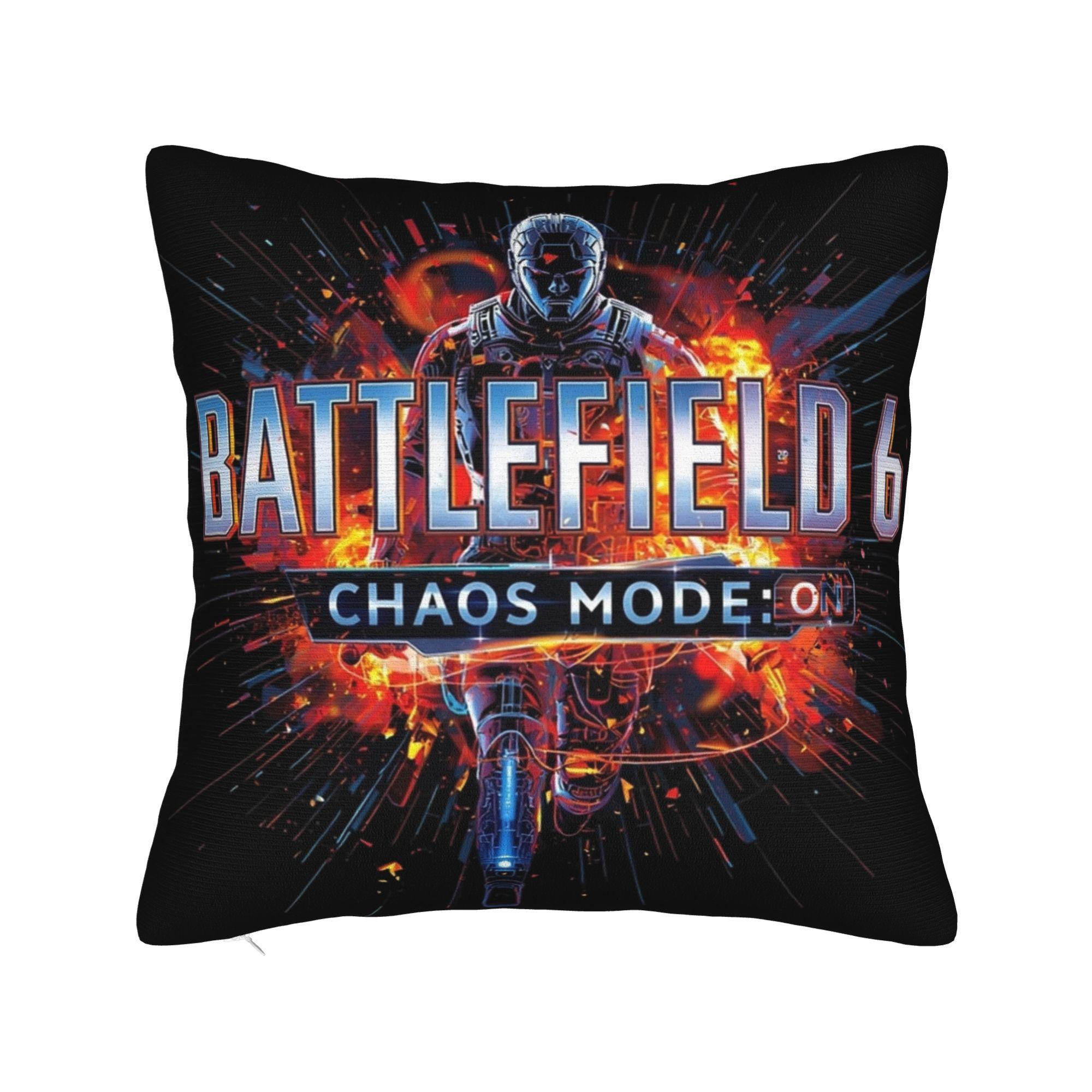 Decorative Pillow Cover Battlefield 6 Funny Games BF6 Accessories Living Room Throw Pillow Case Cover Square Style Multi-Size 12x12Inch