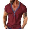 Summer New Men's Versatile Design T-shirts Loose Casual Color Matching Temperament Short Sleeves