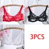 Europe and The United States Thin Single-layer Sexy Bra Full Lace Steel Ring Cottonless Bra Adjustable Big Yards Bra