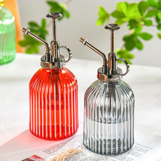 320ml Glass Water Spray Bottle Hand Pressure Watering Can Indoor Small Flower Plant Sprayer Garden Mister