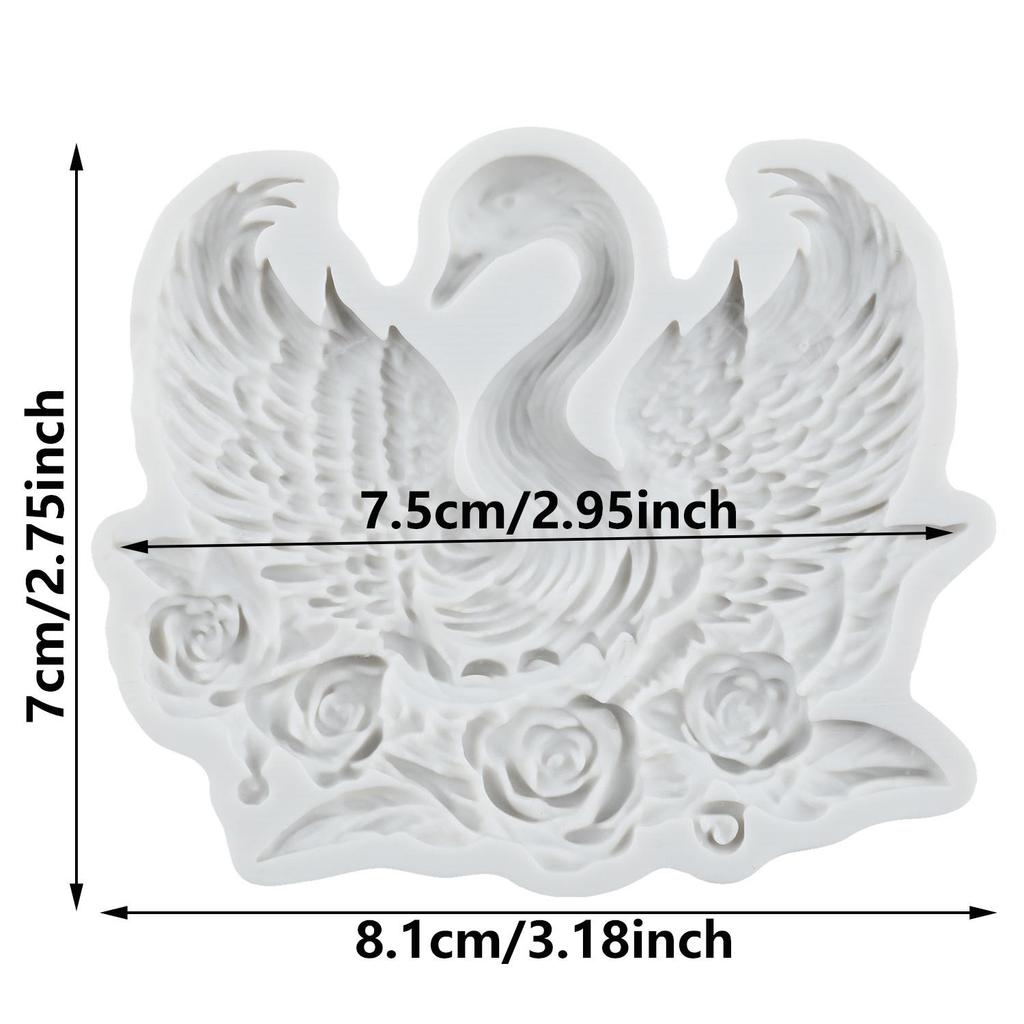 Swan Silicone Mold Swan Fondant Molds Cake Decorating Tools Theme Cake Dessert Decorated Chocolate Candy Mold