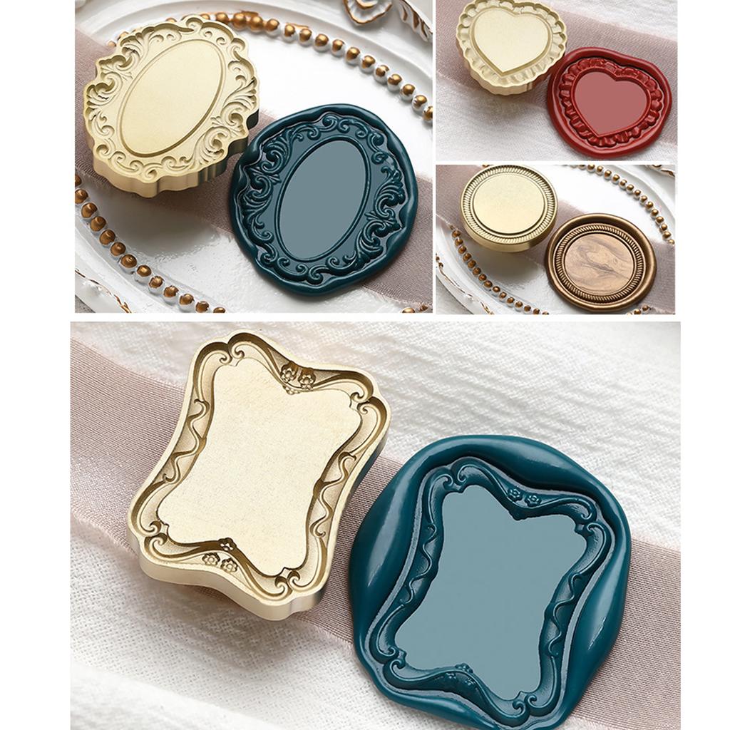 Sealing Wax Stamp Head for Seal Envelope Invitation DIY Scrapbooking Photo Frame Seal Stamp Head Replacement for Cards