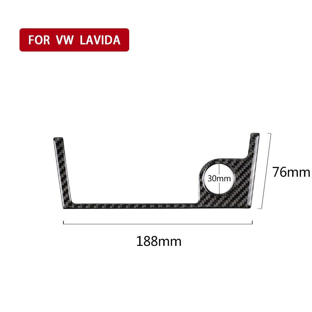 Carbon Fiber Cigarette Lighter Panel Interior Decoration Cover Trim for VW LAVIDA 2015 2016 2017 Car Styling Accessories Sticker