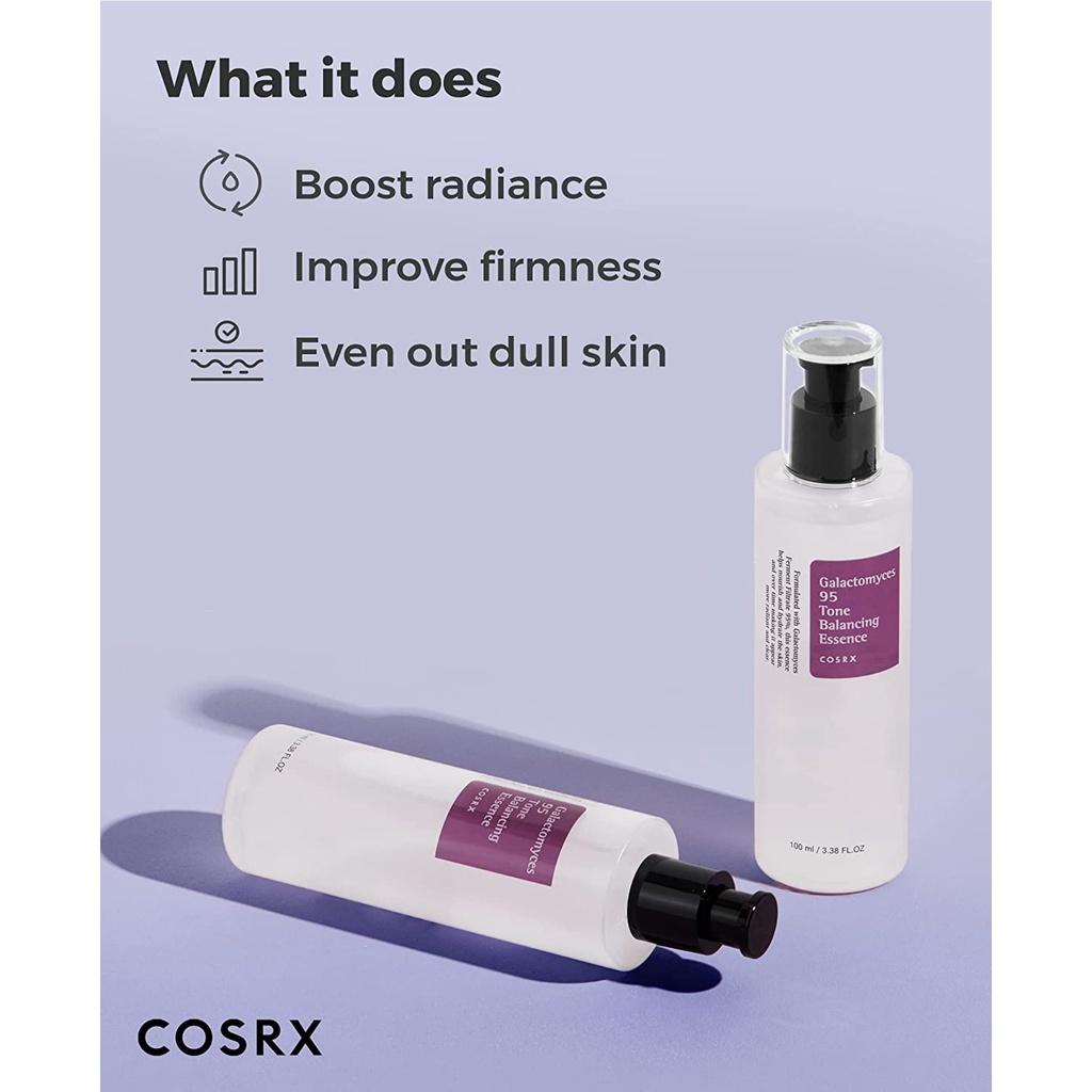 COSRX Galactomyces 95 Tone Balancing Essence, 100ml / 3.38 Fl.oz | Galactomyces Ferment Filtrate 95% | Korean Skin Care
