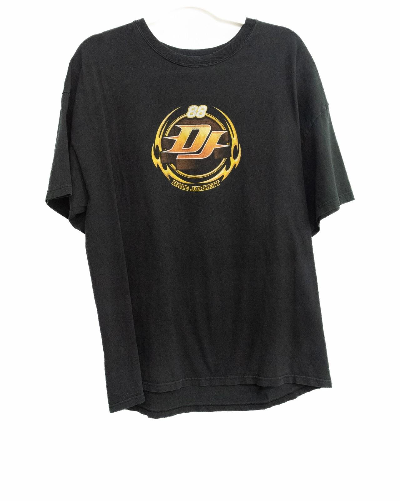 Chase Authentics Mens Black T-Shirt Dale Jarrett 88 Robert Yates Racing Cotton L S
