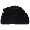 Vidaxl 8-Cz. Towel Set, Black, 360 G/M2, 100% Cotton