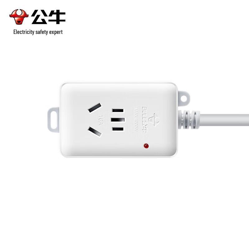 BULL 16A High Power 1-Outlet Power Strip CN Plug (adapter Included)