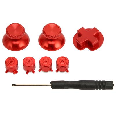 Gamecontroller Metallknöpfe D-Pad ABXY Kreuz Aluminiumlegierung Reparaturknöpfe Ersatz für Switch