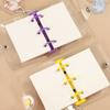 JIANWU Creative Cute Transparent 3 Ring Mini Loose-leaf Hand Book Student Portable Notebook Ring Binder Kawaii School Supplies