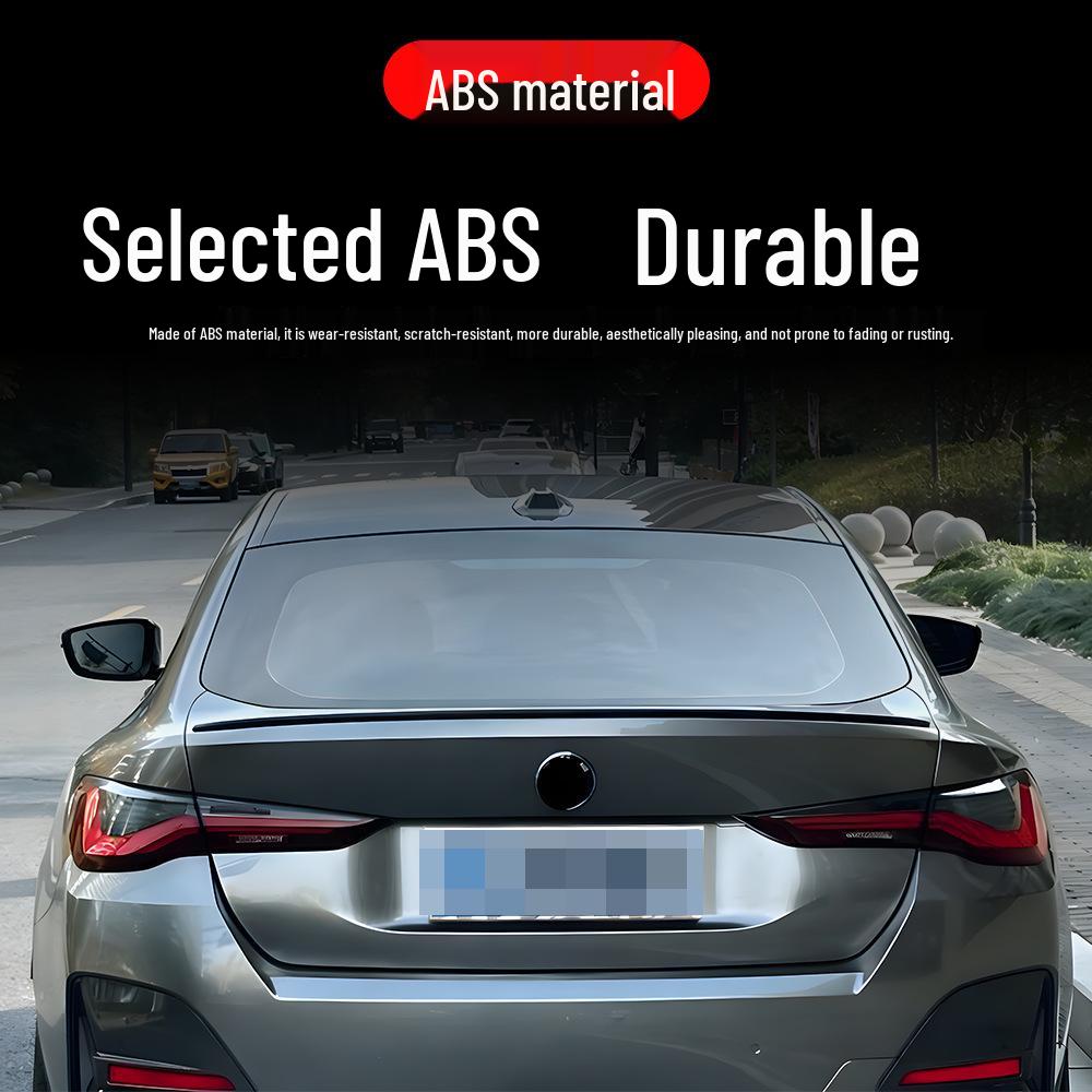 BMW 4 Series G26 (2020-2025) Black Night Rear Spoiler - Non-destructive Installation.