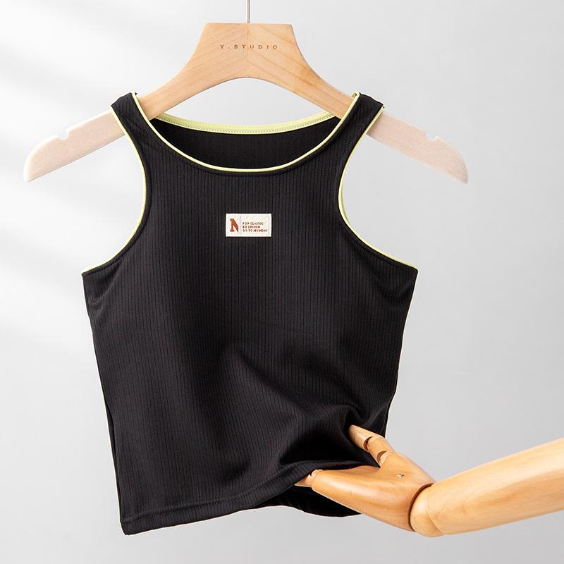 Rukávy s integrovanými prsními vycpávkami Čtvercový výstřih Jarní a letní nošení Široká ramena Pro ochranu prsou před odhalením Top bez rukávů