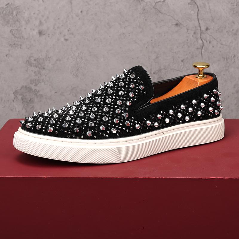 Fashion 2025 Luxury New Designer Men's Retro Fashion Punk Rcok Hip-hop Platform Causal Shoes Flats Male Walking Loafers Zapatos Hombre