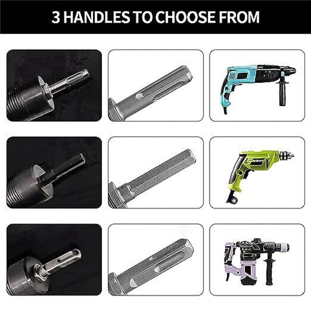 Burghie Despicător Lemn 4 Buc. Coadă Hexagonală Mâner Rotund Burghiu pentru Lemn de Foc Burghiu Greu Con Șurub