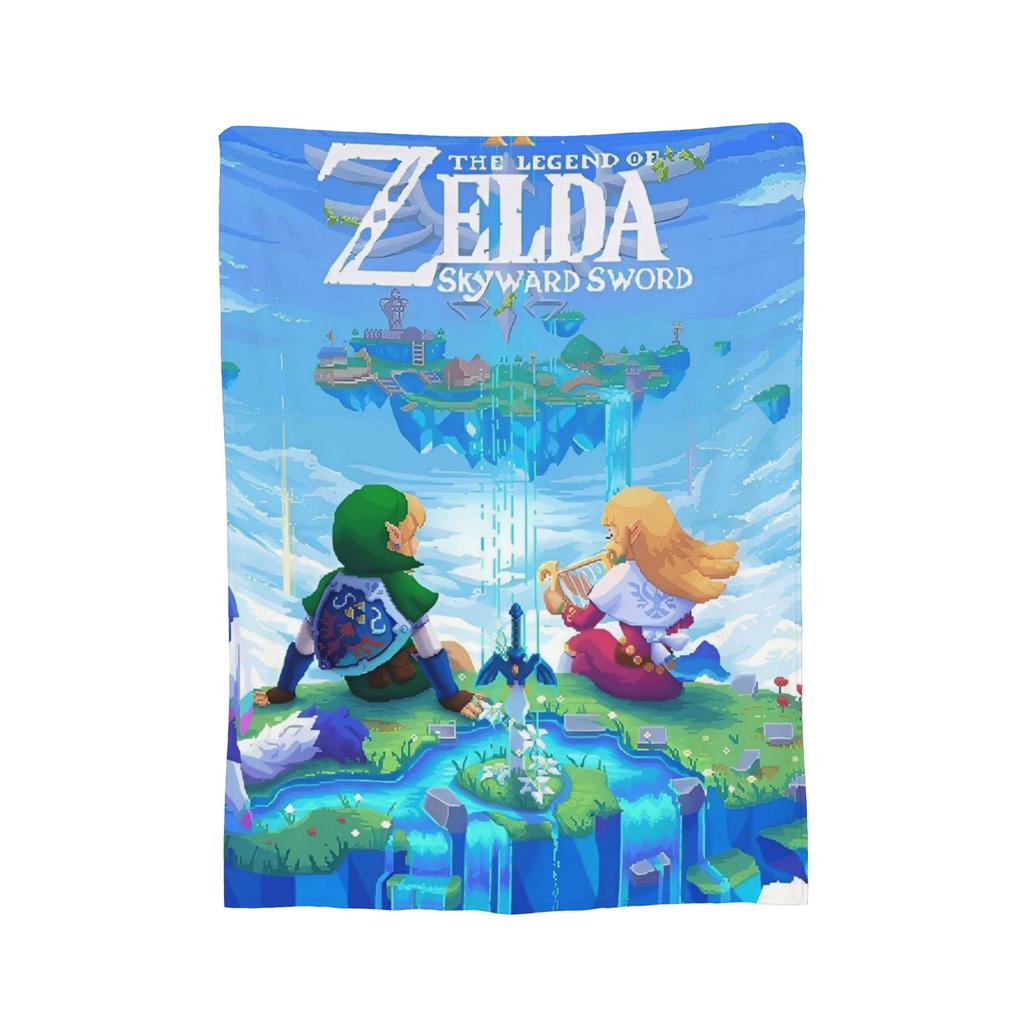 Z-Zeldas Breath Of The Wild Blanket Plush Funny Breathable Throw Blanket for Bed Sofa Decoration,