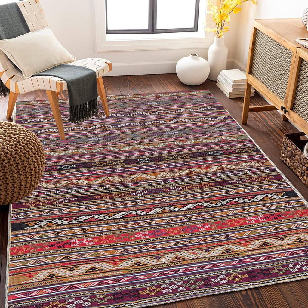 Bohemian Carpet Waterproof And Stain-Resistant Bedroom Decoration Mat, Living Room Carpet, Home Decoration