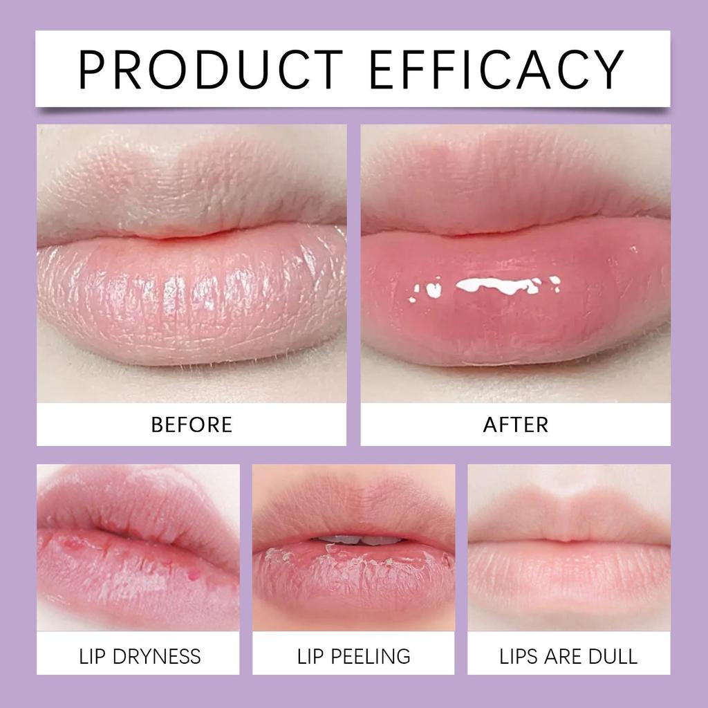 EELHOE Moisturizing Lip Balm Gently Cares for the Lips To Improve Dryness, Peeling, Smooth and Shiny Daily Lip Care 1pcs