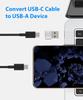 USB Type-C Adapter USB 2.0 Male to Type C Female Adapter Type C Converter for Charging Data Transfer USB C Adapter for Samsung